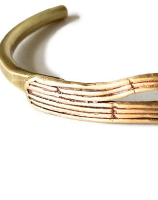 Low tide cuff in recycled brass.