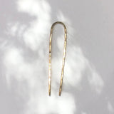 Hammered brass hairpin by Desert Moon Jewelry.