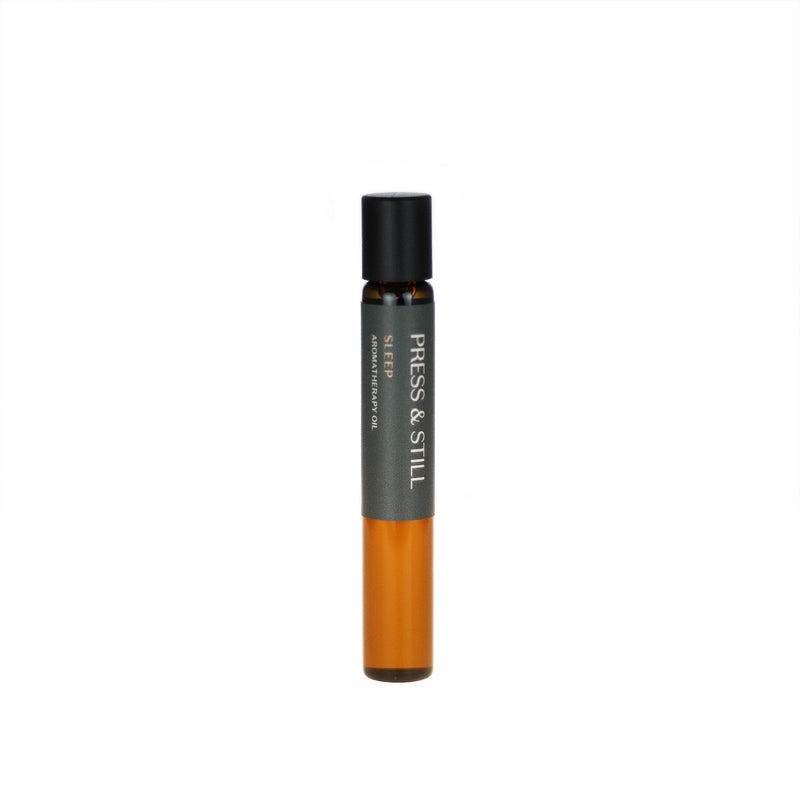 Sleep aromatherapy oil (0.33 fl oz/10 ml). Organic jojoba exquisitely scented with sweet marjoram, chamomile, lavender and sandalwood essential oils.