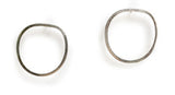 Sterling silver Maru circular post earrings from Satomi Studio.